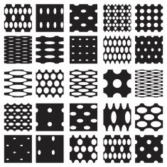 Set of elegant dot patterns N2