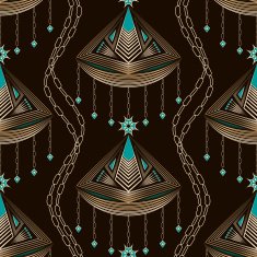 Seamless beautiful antique lace pattern ornament N2