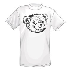 T-shirt & bear's smiling snout logo N2