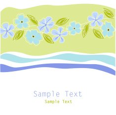 Floral Greeting Card N58