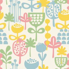 Seamless pattern with plants N2