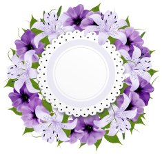 Border Of Colorful Flowers Vector illustration