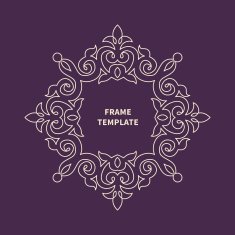 Decorative vector monogram for design template
