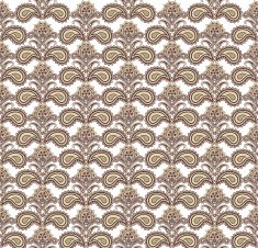 Abstract floral ornamental seamless pattern