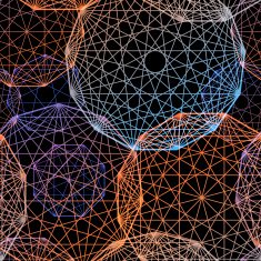 Concentric colored circles seamles pattern N2