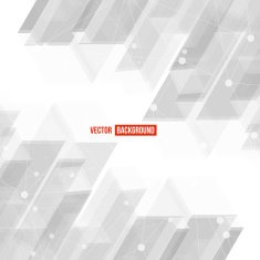 Vector Abstract geometric shape from gray cubes N45