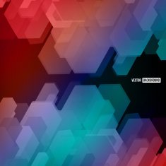 Vector Abstract geometric shape from gray cubes N46