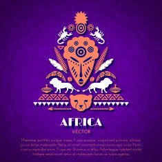 African Tribal Ethnic Art Background N5