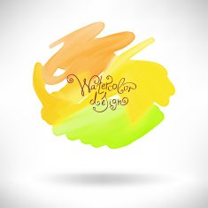 abstract watercolor splash design element