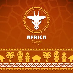 African Tribal Ethnic Art Background N7