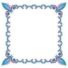 frame from floral elements