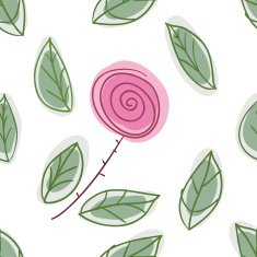 Endless rose pattern