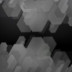 Vector Abstract geometric shape from gray cubes N48