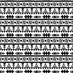 Seamless vector black and white pattern N5