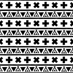 Seamless vector black and white pattern N6
