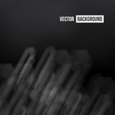 Vector Abstract geometric shape from gray cubes N50