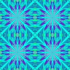 Symmetrical pattern in stained-glass window style N2
