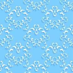 Floral seamless wallpapers in the style of Baroque N2
