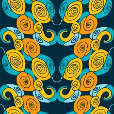Seamless abstract symmetry pattern