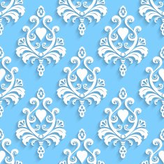 Seamless wallpapers in the style of Baroque Can be used N27