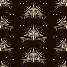 seamless pattern monochrome ornament N6