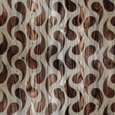 Abstract twisting pattern - seamless background wood texture