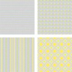 Grunge Geometric Patterns Set