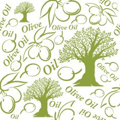 Olive oil seamless pattern N5