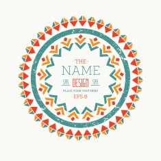 Hand drawn tribal composition Vector illustration N2
