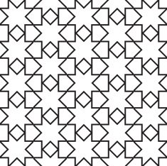 Seamless Girih Geometric pattern N4