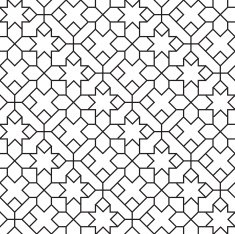 Seamless Girih Geometric pattern N5
