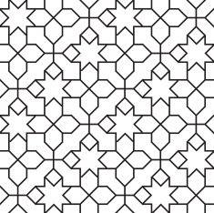 Seamless Girih Geometric pattern N6