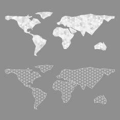 Triangle World Map free image download