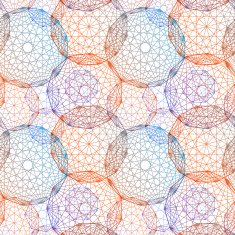 Concentric colored circles seamles pattern N3