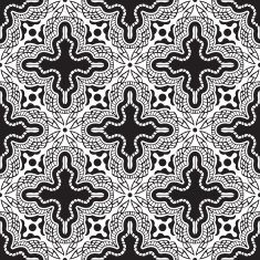 Black seamless pattern N4