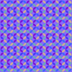Blue Geometric Circle Pattern