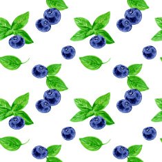 Seamless pattern with berries N5