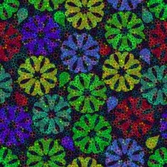 Multicolored flower background on textured surface N2
