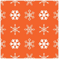 Seamless Snowflakes Background ( Vector )