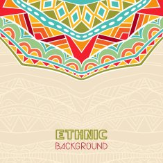Background With African Ornament