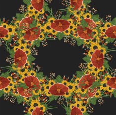 Vector seamless pattern with flowers N11