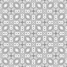 Vector Seamless Monochrome Abstract Pattern N30