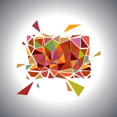 Polygonal Geometric Card Vector