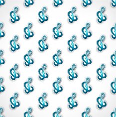 Treble clef seamless background Geometric polygonal stylized