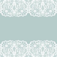 Vintage lace invitation card N45