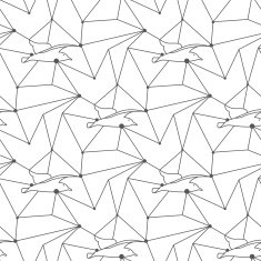 Seamless seagull pattern tile background geometric