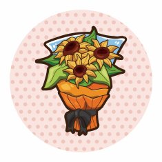 flower bouquet theme elements vector eps N39