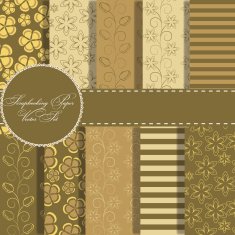 set of beaautiful vector paper for scrapbook
