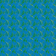 Hand Drawn Line Leaf Seamless Pattern N2