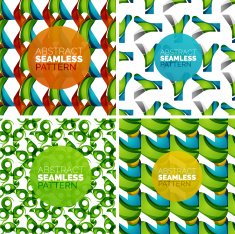 Vector set of colorful seamless geometric patterns Modern stylish abstract N21